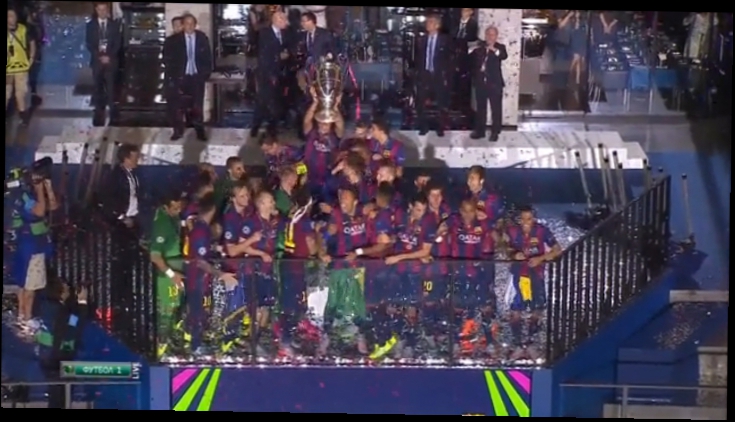 Награждения Барселоны победителя Лиги чемпионов 