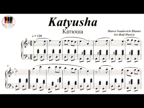 Katyusha (Катюша), Piano 